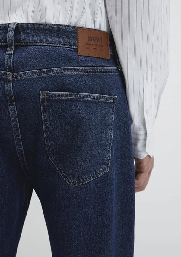 Mavi LiSBON Used Dark indigo Classic Denim Erkek Kot Pantolon