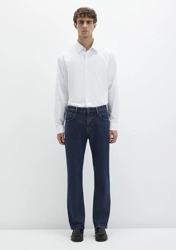 Mavi LiSBON Used Dark indigo Classic Denim Erkek Kot Pantolon