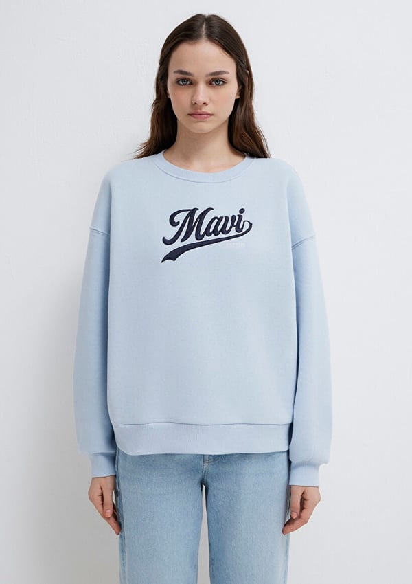 Mavi LOGO BASKiLi SWEATSHiRT Bebe Mavi Mavi Kadın Sweatshirt