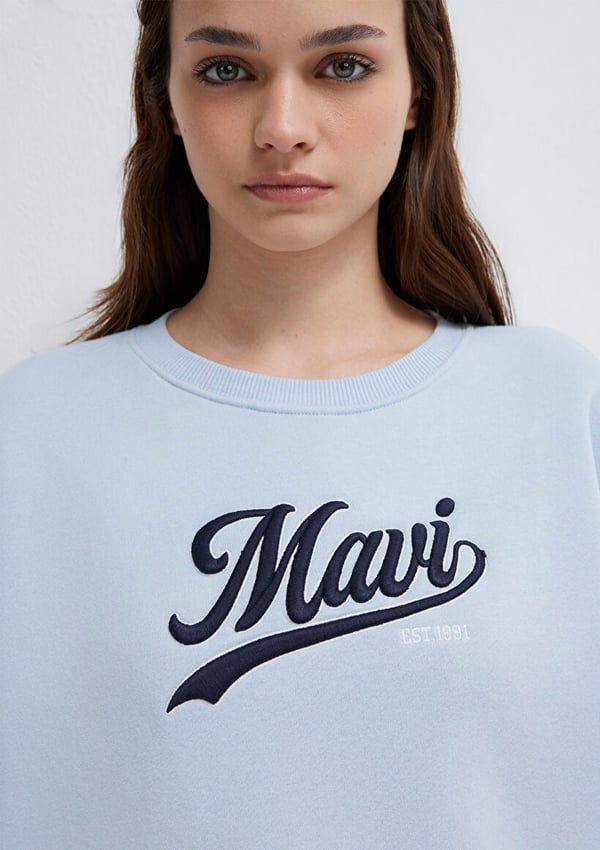 Mavi LOGO BASKiLi SWEATSHiRT Bebe Mavi Mavi Kadın Sweatshirt