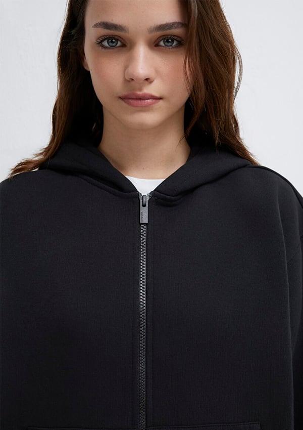 Mavi LOGO BASKILI SWEATSHIRT Siyah Siyah Kadın Sweatshirt