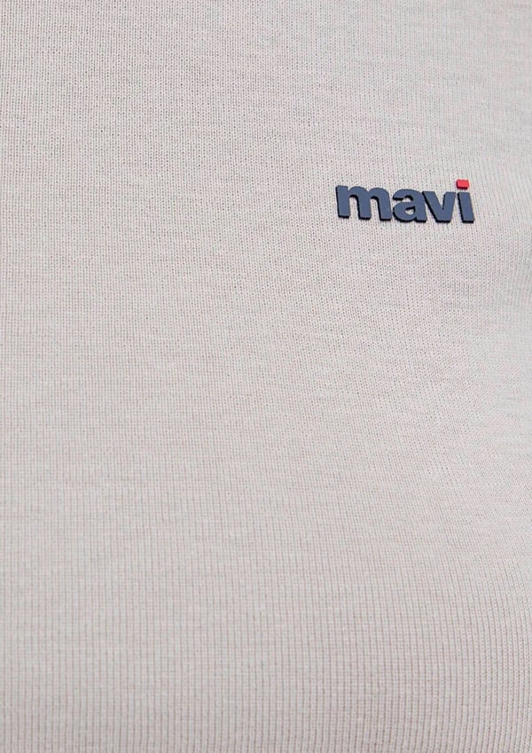 Mavi LOGO BASKILI T-SHIRT Çakmaktaşı Gri Gri Kadın T-Shirt