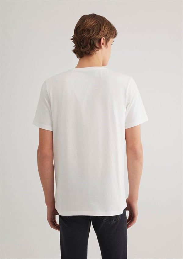 Mavi LOGO BASKILI TISÖRT Kırık Beyaz Kırık Beyaz Erkek T-Shirt