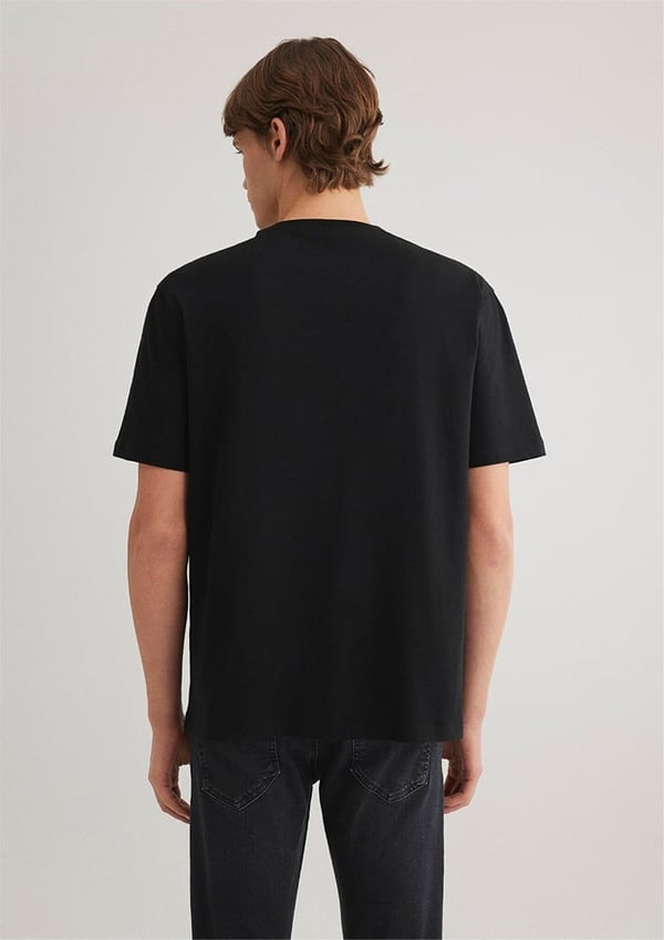 Mavi LOGO BASKILI TISÖRT Siyah Siyah Erkek T-Shirt