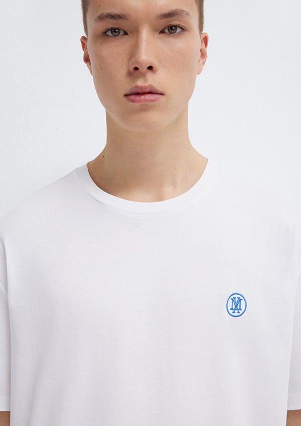 Mavi LOGO NAKIŞLI TİŞÖRT Beyaz Beyaz Erkek T-Shirt