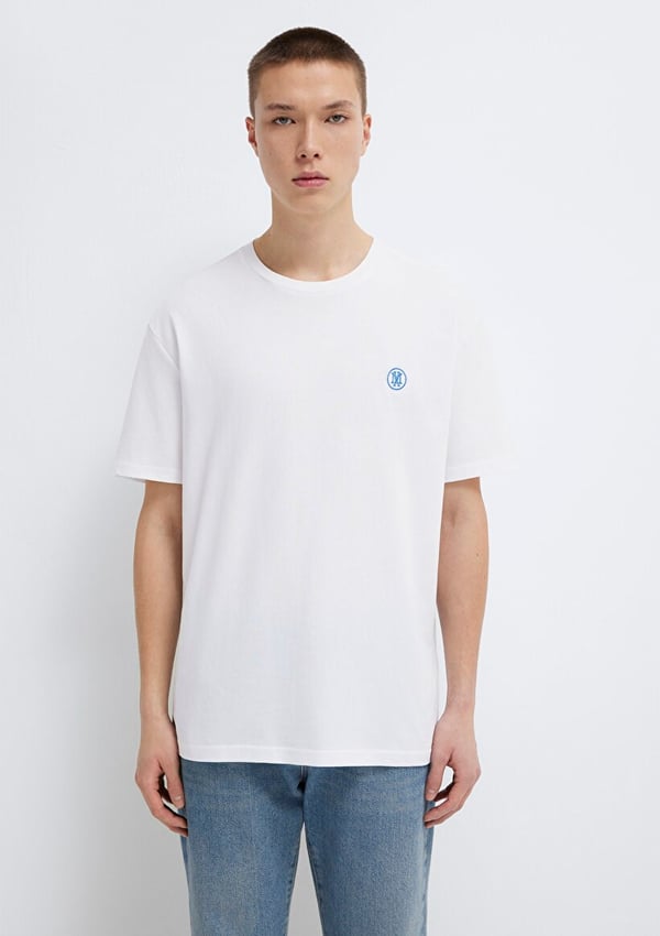 Mavi LOGO NAKIŞLI TİŞÖRT Beyaz Beyaz Erkek T-Shirt