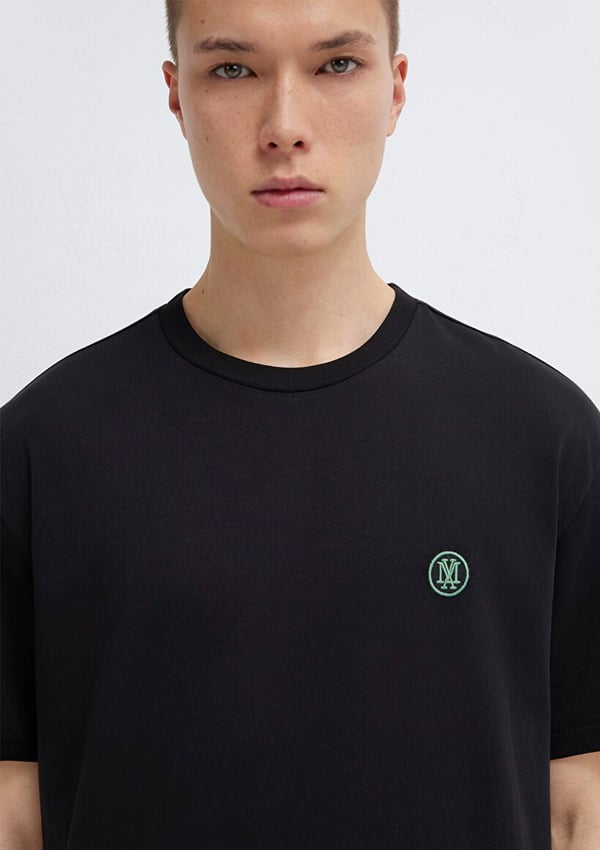 Mavi LOGO NAKIŞLI TİŞÖRT Siyah Siyah Erkek T-Shirt
