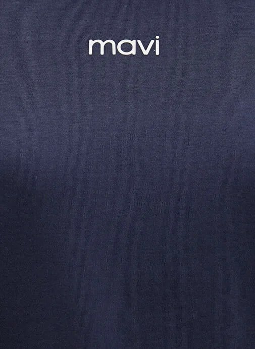 Mavi LOGO T-SHiRT Gece Mavisi Lacivert Kadın T-Shirt