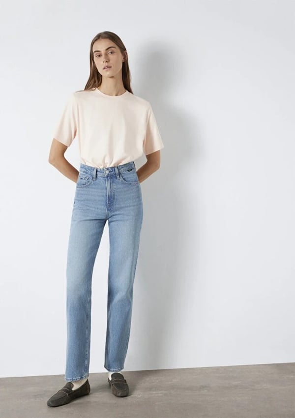 Mavi LOGO T-SHIRT Pearl Blush Mavi Kadın T-Shirt