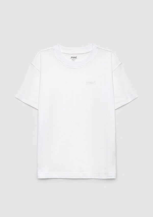 Mavi LOGO TİŞÖRT Beyaz Beyaz Erkek Çocuk T-Shirt