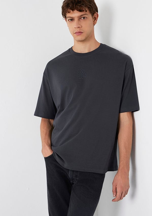 Mavi LOGO TİŞÖRT Kömür Siyah Erkek T-Shirt