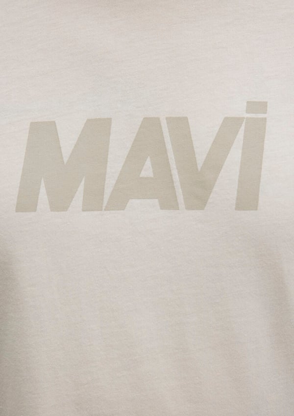 Mavi LOGO TİŞÖRT Kum Beji Bej Erkek T-Shirt