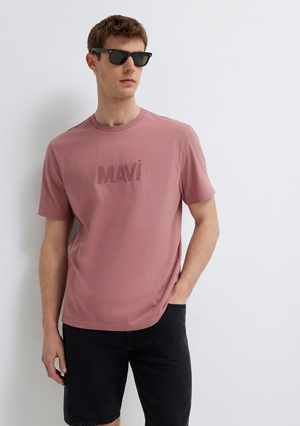 Mavi LOGO TİŞÖRT Nostalgia Rose Pembe Erkek T-Shirt