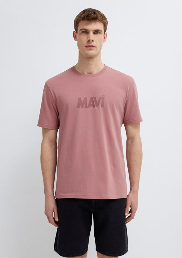 Mavi LOGO TİŞÖRT Nostalgia Rose Pembe Erkek T-Shirt