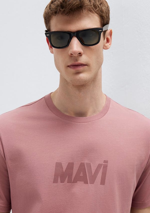 Mavi LOGO TİŞÖRT Nostalgia Rose Pembe Erkek T-Shirt