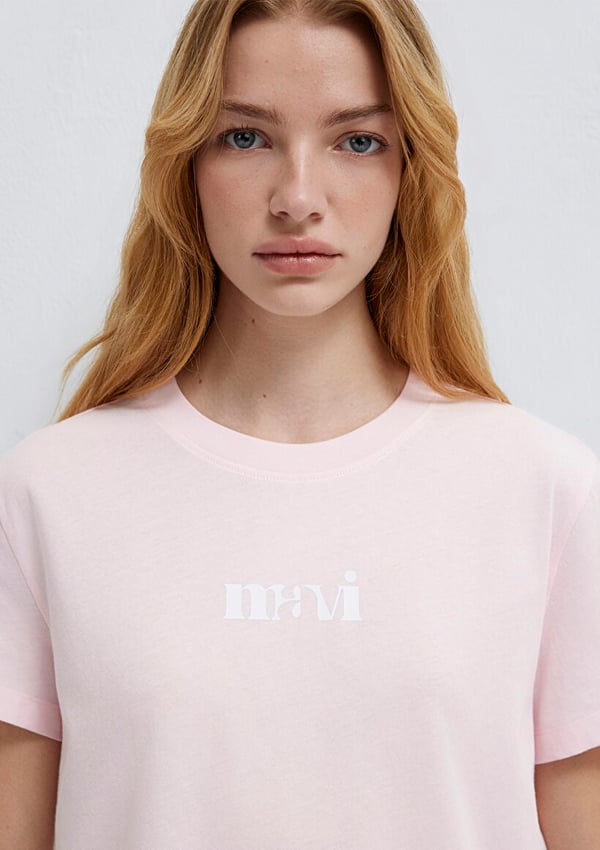 Mavi LOGO TIŞORT Pink-a Boo Pembe Kadın T-Shirt