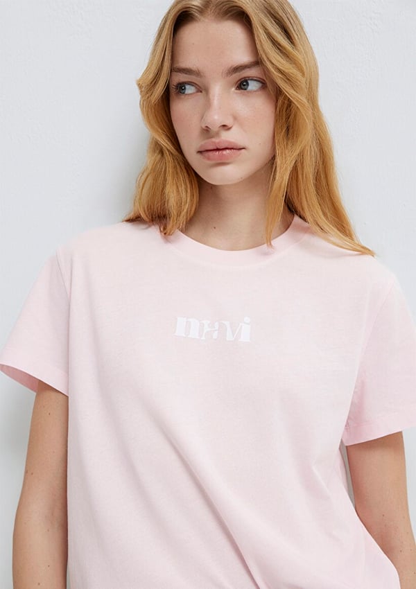 Mavi LOGO TIŞORT Pink-a Boo Pembe Kadın T-Shirt