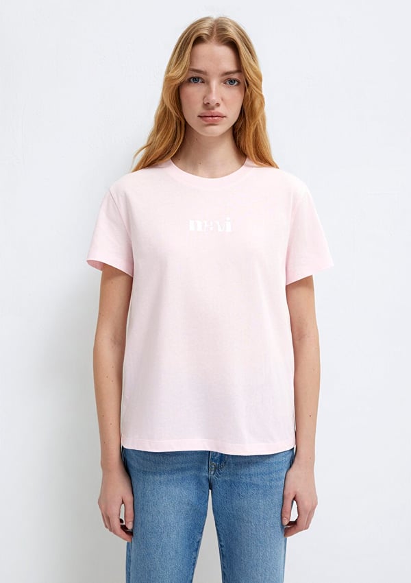 Mavi LOGO TIŞORT Pink-a Boo Pembe Kadın T-Shirt