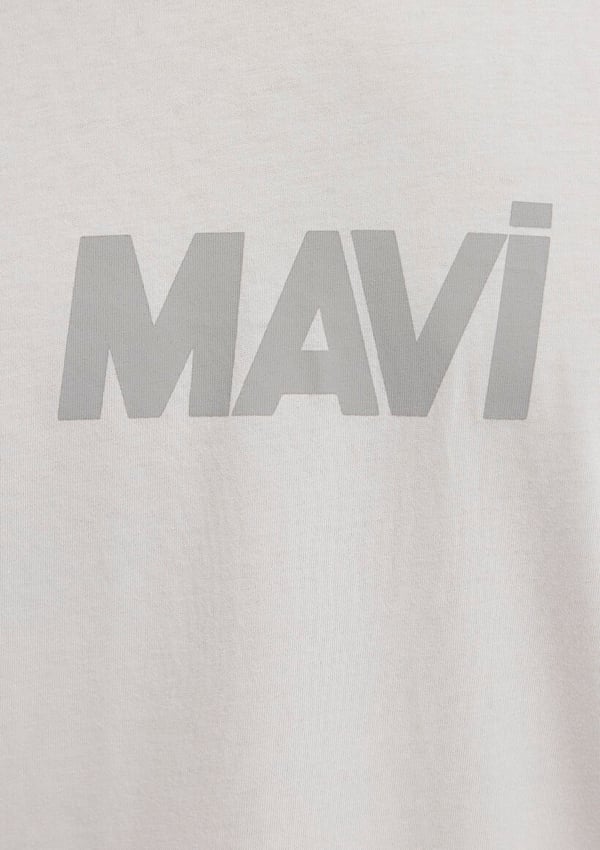 Mavi LOGO TİŞÖRT Pus Gri Gri Erkek T-Shirt