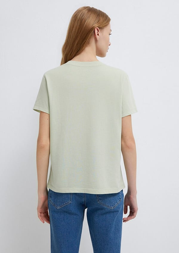 Mavi LOGO TIŞORT Sis Yeşil Yeşil Kadın T-Shirt