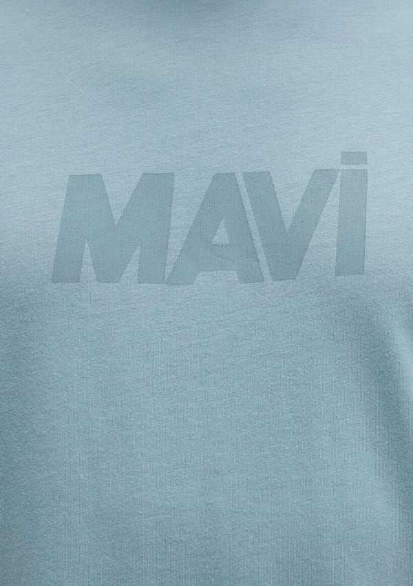 Mavi LOGO TİŞÖRT Taş Mavi Açık Mavi Erkek T-Shirt