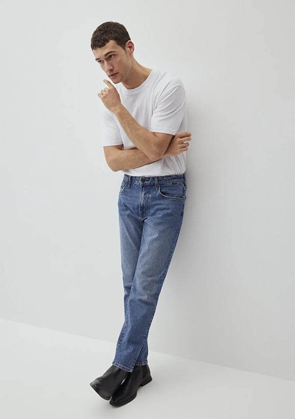 Mavi LONDON Mid Brushed Classic Denim Denim Erkek Kot Pantolon