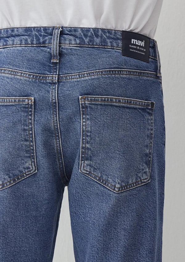 Mavi LONDON Mid Brushed Classic Denim Denim Erkek Kot Pantolon