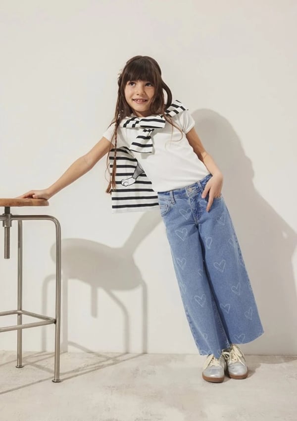 Mavi LORY Lt Heart Denim Denim Kız Çocuk Kot Pantolon
