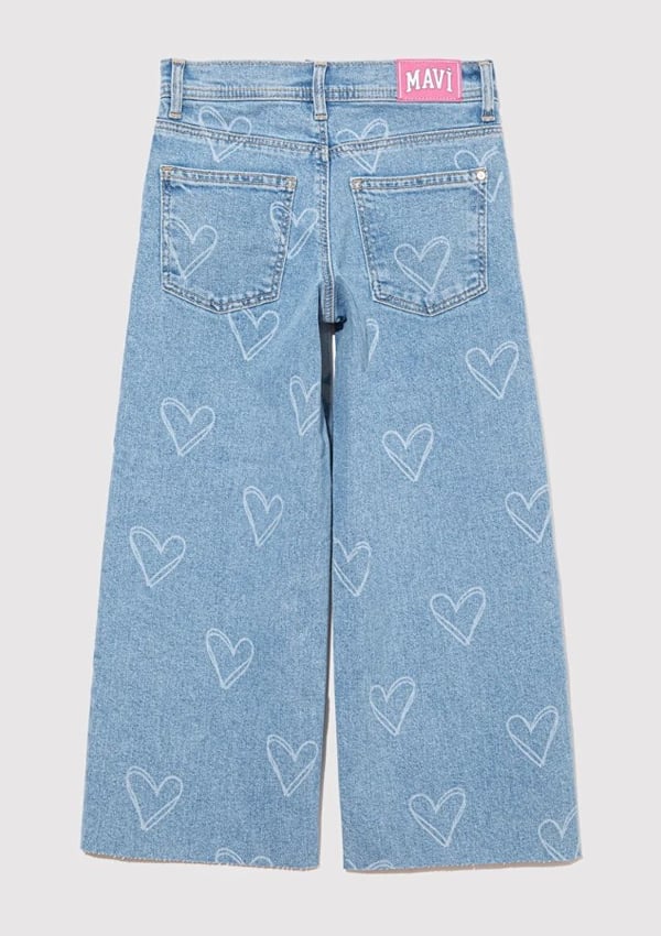 Mavi LORY Lt Heart Denim Denim Kız Çocuk Kot Pantolon