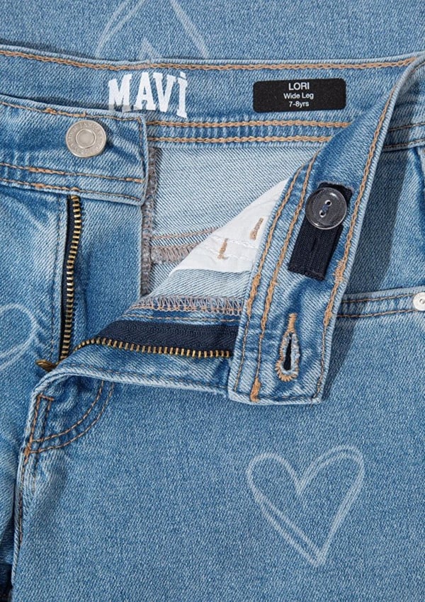 Mavi LORY Lt Heart Denim Denim Kız Çocuk Kot Pantolon