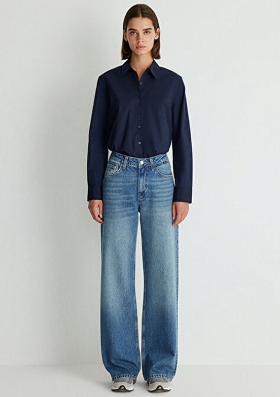 Mavi MALIBU Mid Brushed Denim Denim Kadın Kot Pantolon