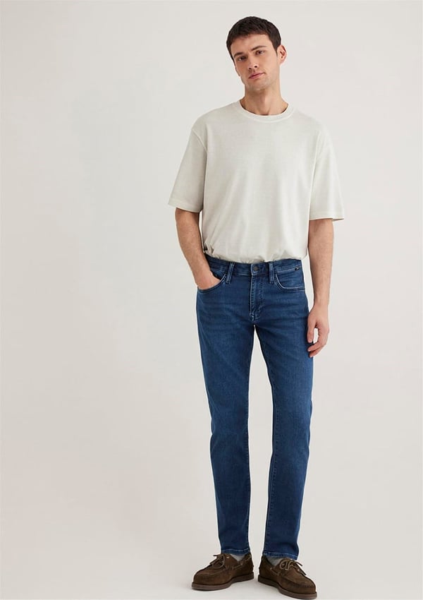 Mavi MARCUS Dark Brushed Sporty Denim Erkek Kot Pantolon