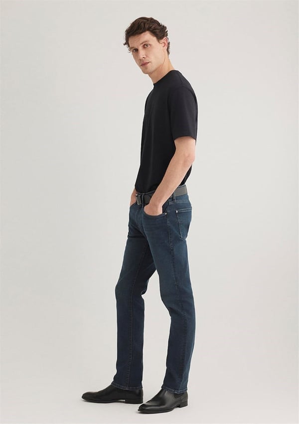Mavi MARCUS Dark Shaded Lux Black Denim Erkek Kot Pantolon