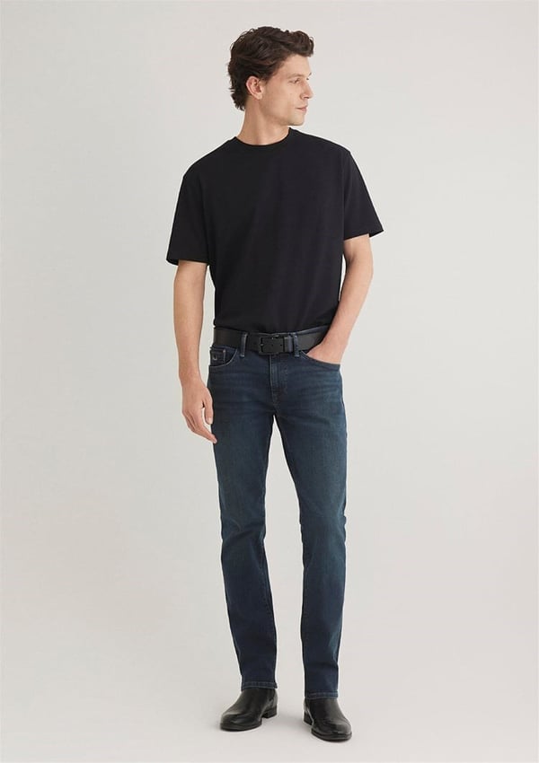 Mavi MARCUS Dark Shaded Lux Black Denim Erkek Kot Pantolon
