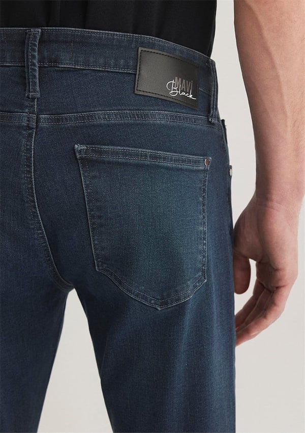 Mavi MARCUS Dark Shaded Lux Black Denim Erkek Kot Pantolon