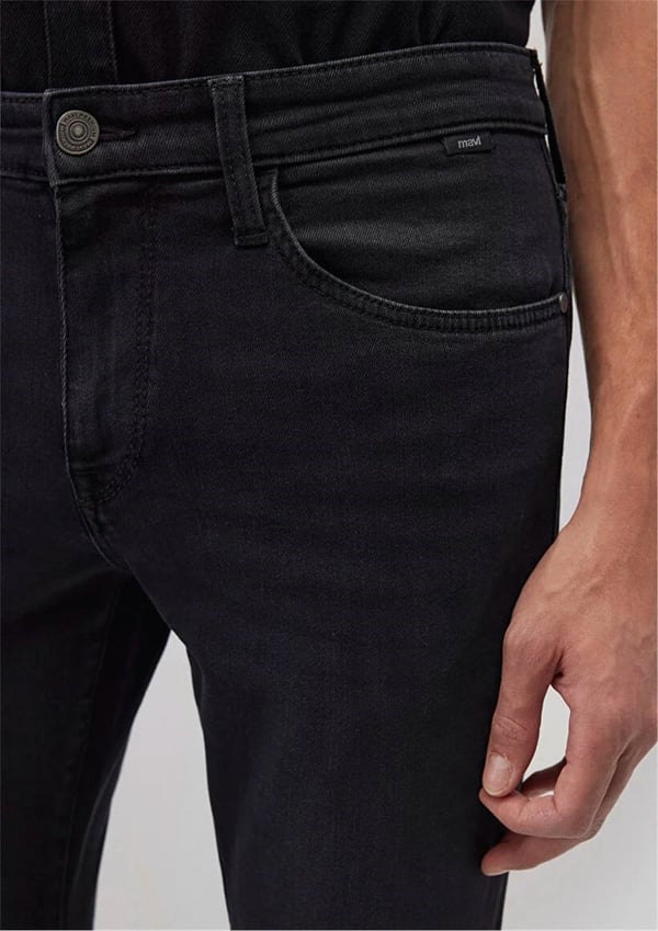 Mavi MARCUS Deep Smoke Mavi Black Denim Erkek Kot Pantolon
