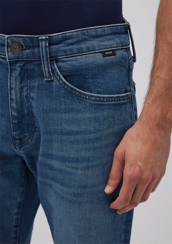 Mavi MARCUS Mid Shaded Mavi Black Denim Erkek Kot Pantolon