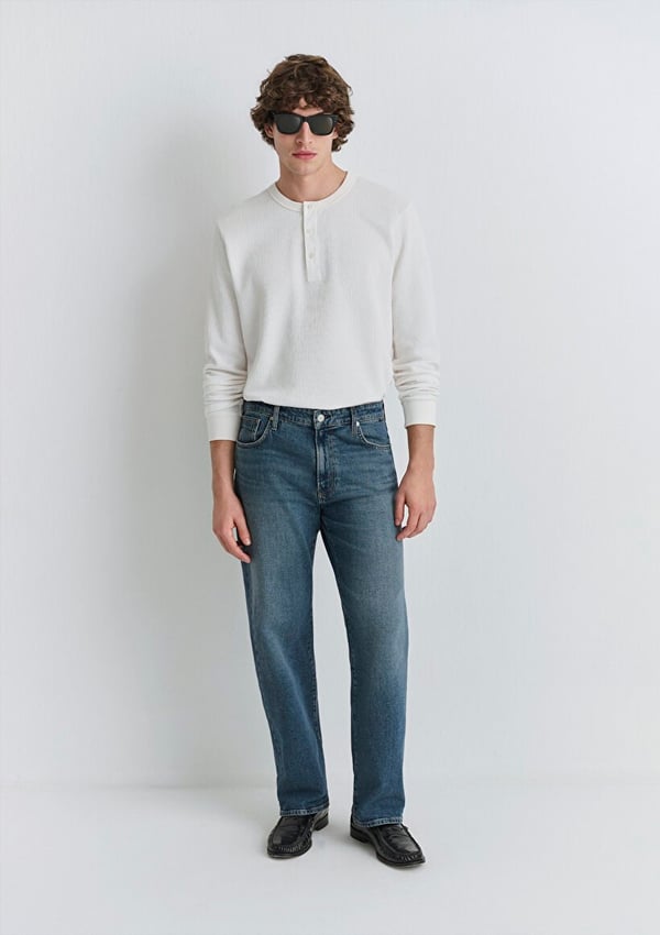 Mavi MARLON Classic Denim Puslu Mavi Denim Erkek Kot Pantolon