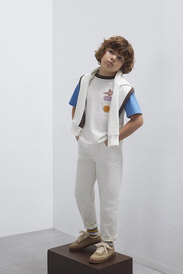 Mavi MARS Off White Denim Beyaz Erkek Çocuk Kot Pantolon