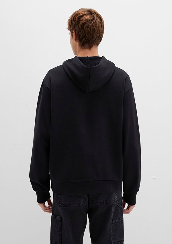 Mavi MAVi 1991 KAPÜŞONLU SWEATSHiRT Siyah Siyah Erkek Sweatshirt
