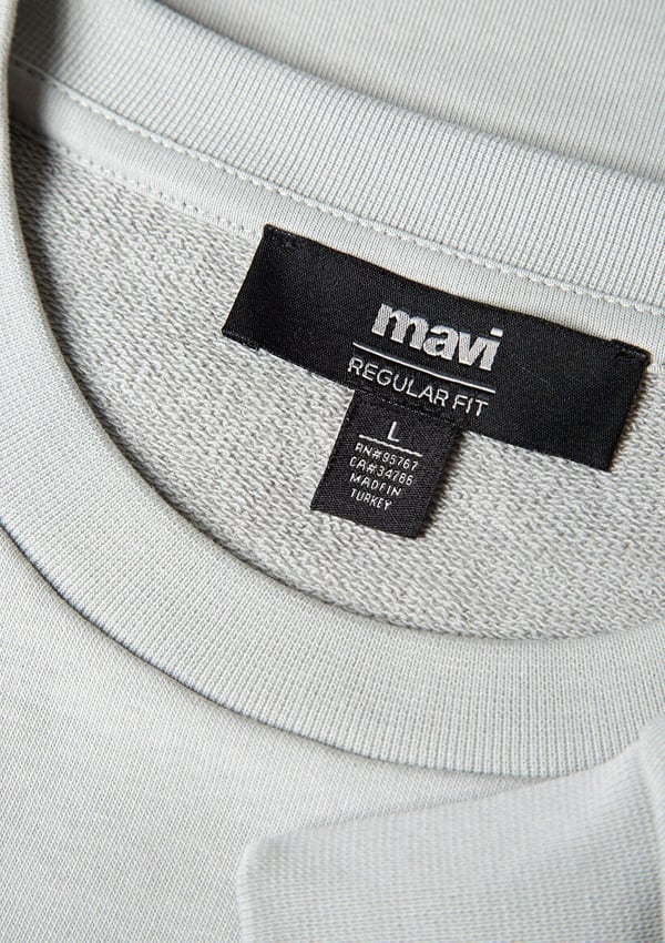 Mavi MAVi BASKiLi SWEATSHiRT Acik Gri Gri Erkek Sweatshirt