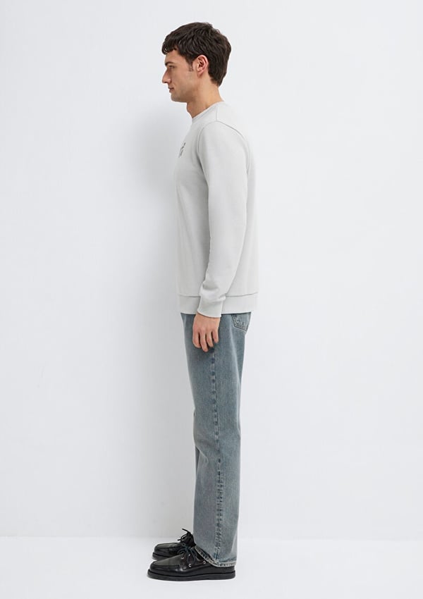 Mavi MAVi BASKiLi SWEATSHiRT Acik Gri Gri Erkek Sweatshirt