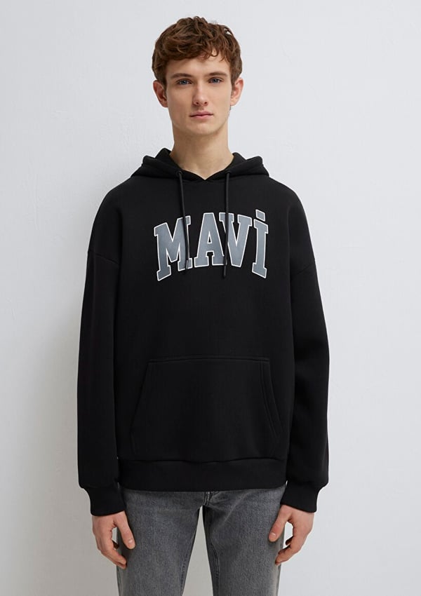 Mavi MAVİ BASKILI SWEATSHIRT Black Siyah Erkek Sweatshirt