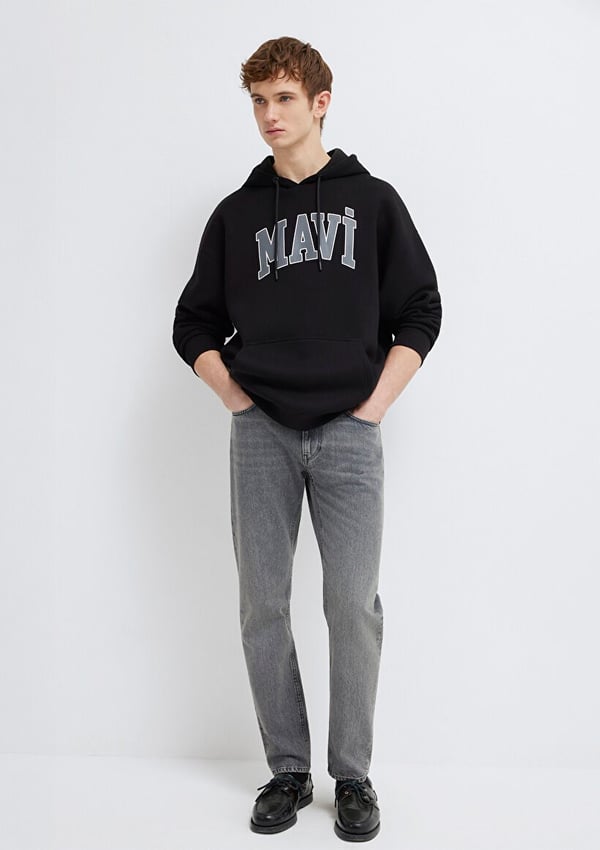 Mavi MAVİ BASKILI SWEATSHIRT Black Siyah Erkek Sweatshirt