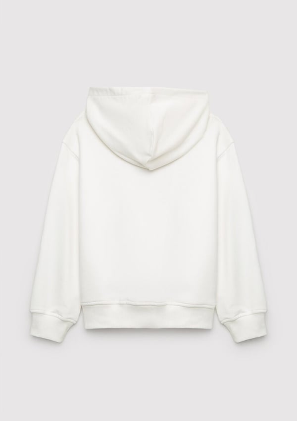 Mavi MAVİ BASKILI SWEATSHIRT Kırık Beyaz Kırık Beyaz Kız Çocuk Sweatshirt