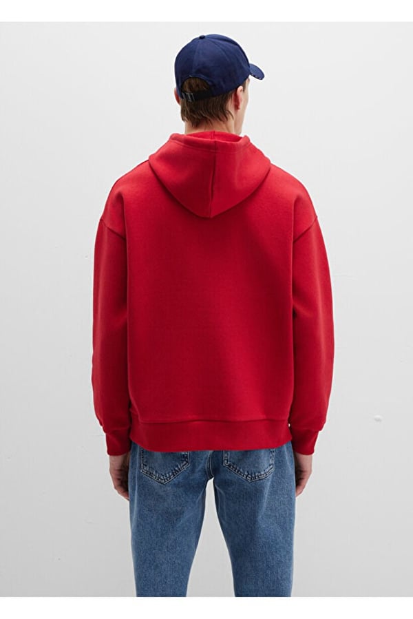 Mavi MAVİ BASKILI SWEATSHIRT   Koyu Acı Kırmı Kırmızı Erkek Sweatshirt