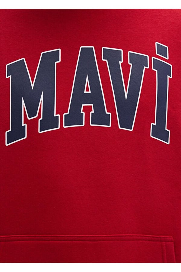 Mavi MAVİ BASKILI SWEATSHIRT   Koyu Acı Kırmı Kırmızı Erkek Sweatshirt