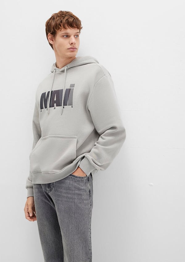 Mavi MAVi BASKiLi SWEATSHiRT Mineral Gri Gri Erkek Sweatshirt