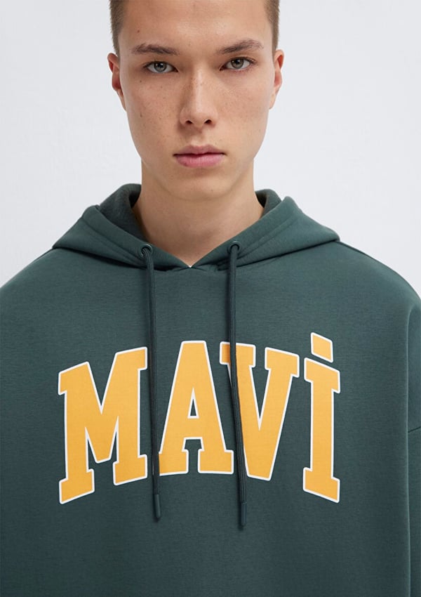 Mavi MAVi BASKiLi SWEATSHiRT Yosun YeSili Petrol Erkek Sweatshirt