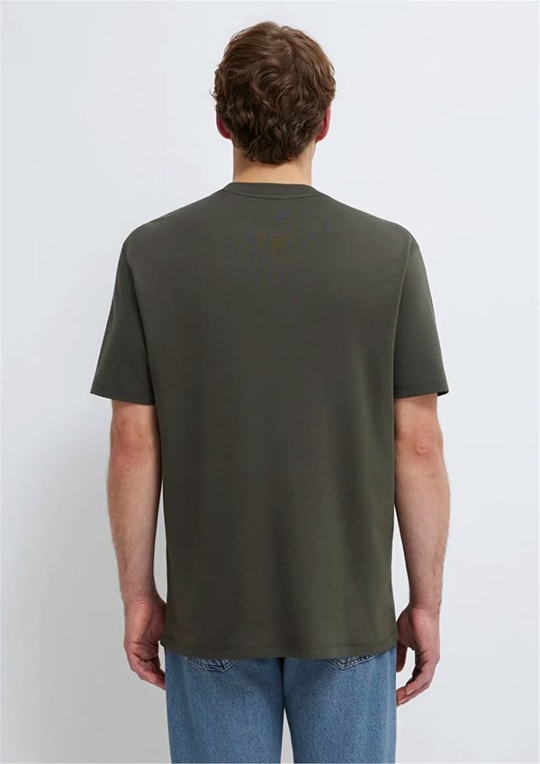 Mavi MAVİ BASKILI TİŞÖRT Beluga Haki Erkek T-Shirt
